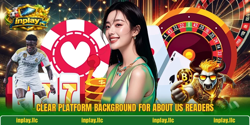Clear platform background for about us readers