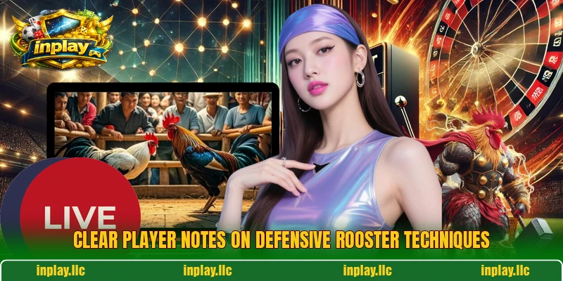 Clear player notes on Defensive rooster techniques