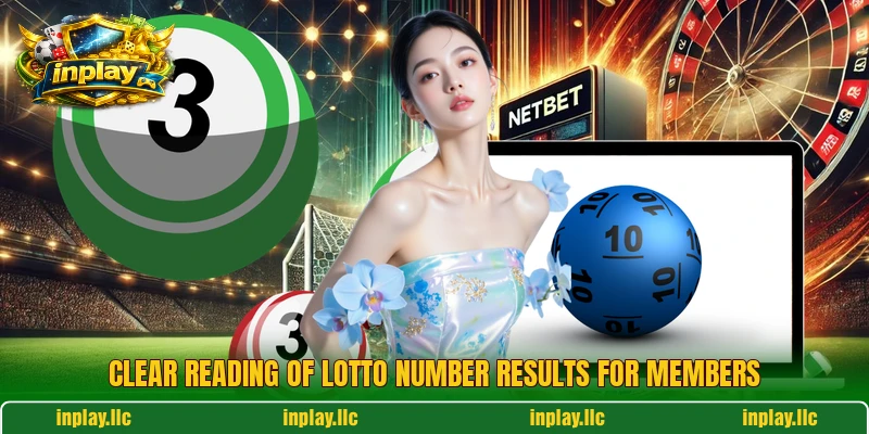 Clear reading of Lotto Number Results for members
