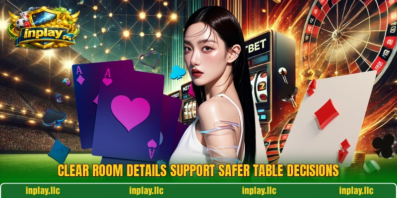 Clear room details support safer table decisions