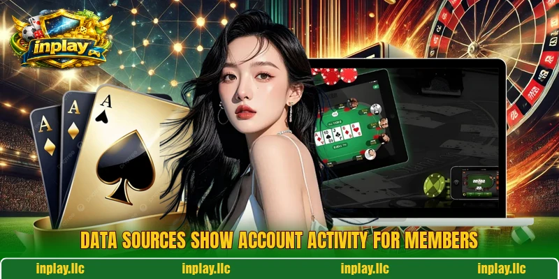 Data sources show account activity for members