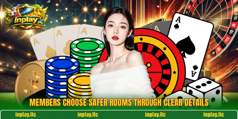 Members choose safer rooms through clear details