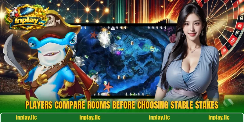 Players compare rooms before choosing stable stakes