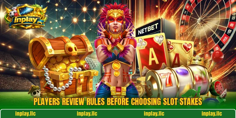 Players review rules before choosing slot stakes